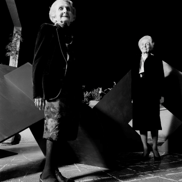 Simona Filippini, Paola e Rita Levi Montalcini, Roma 24:12:1989